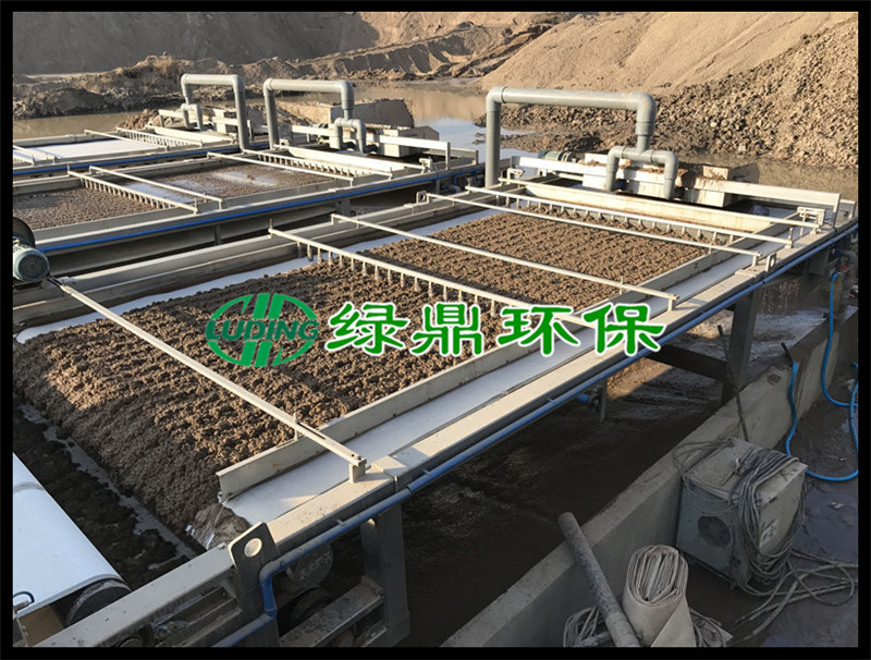 带式双网压滤机发货常山洗石粉项目