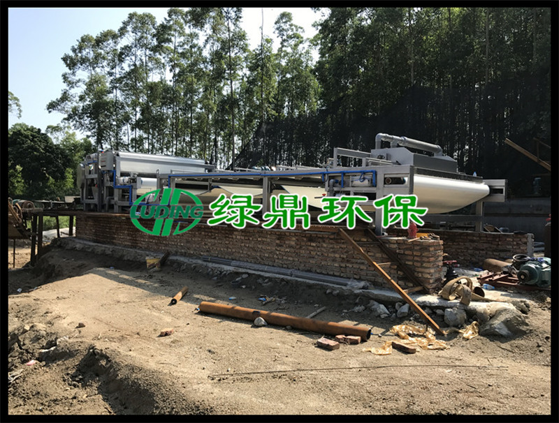 沙场制砂厂：带式压滤机应用调试图片 5