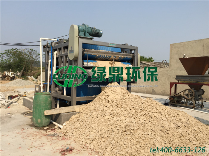 带式污泥浓缩压滤机应用于小店采石场