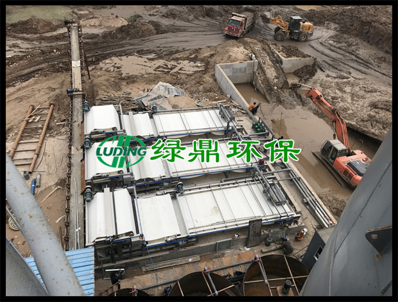 污水处理带式压滤机应用于西峡破碎石子加工厂