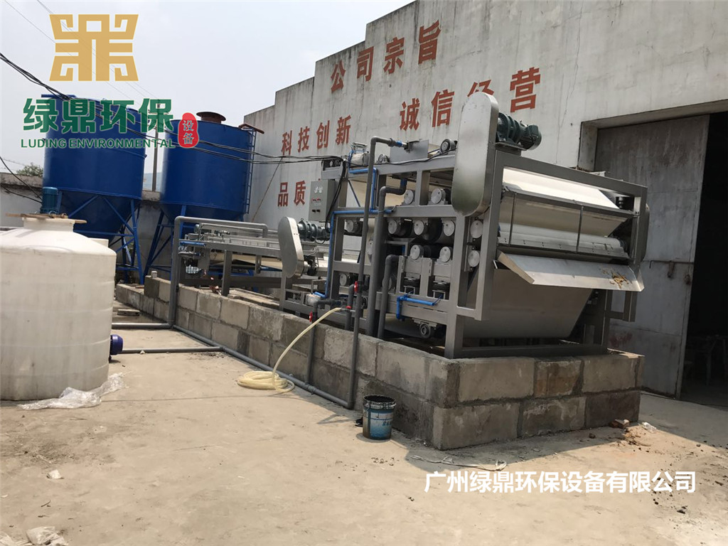 污泥深度脱水压滤机应用于鹿泉鹅卵石制砂厂