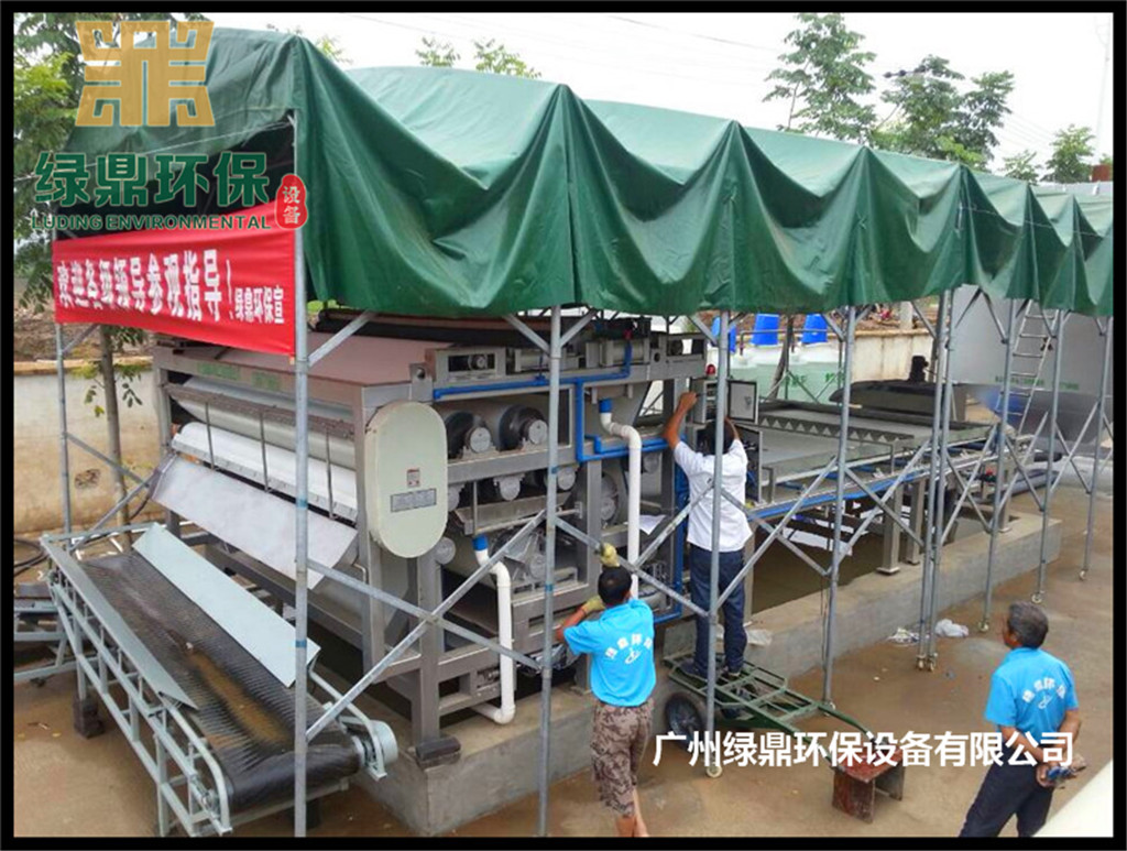 带式污泥脱水机应用于吉安建筑工地集中泥浆处理